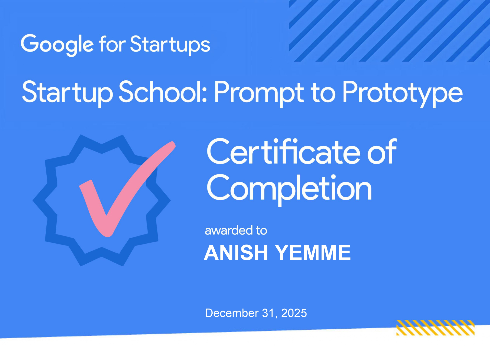 Startup School: Prompt to Prototype — Google for Startups